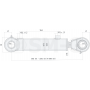 POLSKI SIŁOWNIK HYDRAULICZNY CJ2F 63x36 SKOK 1000 L=1282mm SKRAW-MET